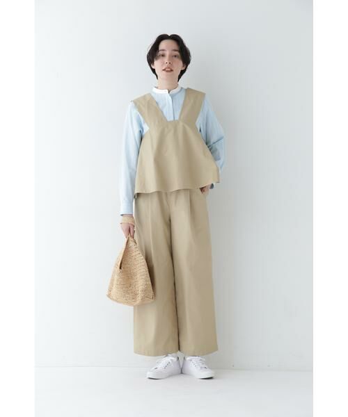 human woman / ヒューマンウーマン ワンピース | ◆コットンナイロンソフトツイルセットアップ | 詳細13