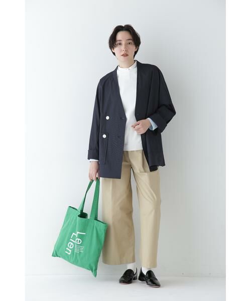 human woman / ヒューマンウーマン ワンピース | ◆コットンナイロンソフトツイルセットアップ | 詳細14