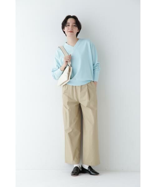 human woman / ヒューマンウーマン ワンピース | ◆コットンナイロンソフトツイルセットアップ | 詳細17