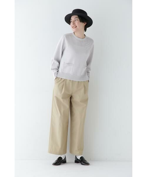 human woman / ヒューマンウーマン ワンピース | ◆コットンナイロンソフトツイルセットアップ | 詳細18