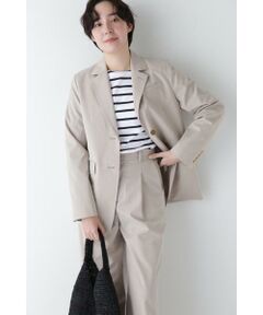 human woman / ヒューマンウーマン テーラードジャケット | ◆Pレーヨン麻ポプリンテーラードジャケット