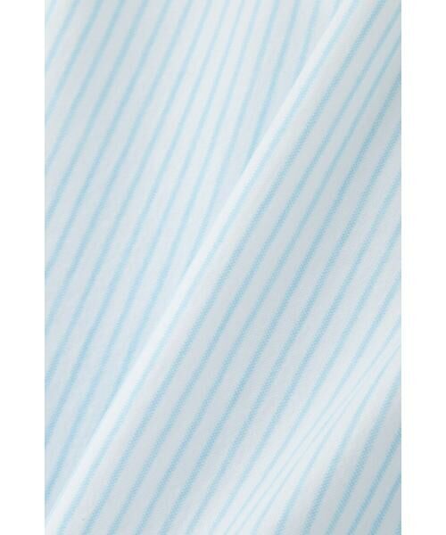 human woman / ヒューマンウーマン カットソー | ◆鹿の子ジャージーストライプバンドカラープルオーバー | 詳細11