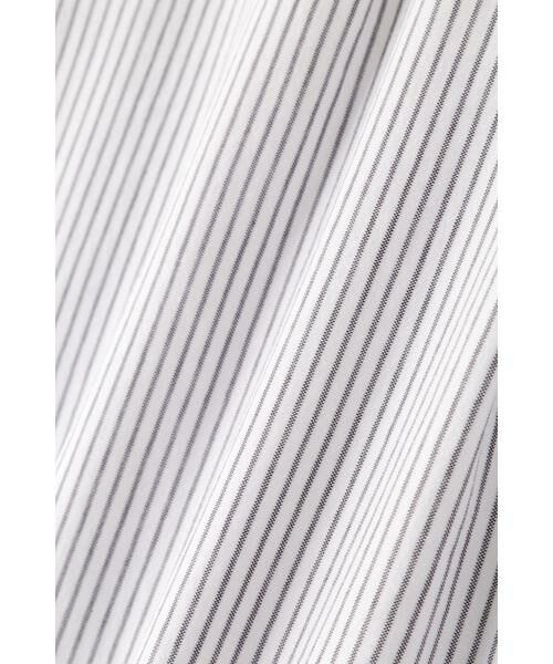 human woman / ヒューマンウーマン カットソー | ◆鹿の子ジャージーストライプバンドカラープルオーバー | 詳細20