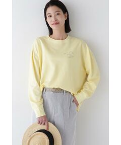 human woman / ヒューマンウーマン カットソー | ◆ミニ裏毛ロゴトレーナー