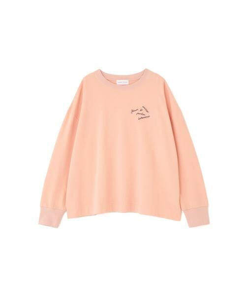 human woman / ヒューマンウーマン カットソー | ◆ミニ裏毛ロゴトレーナー | 詳細1