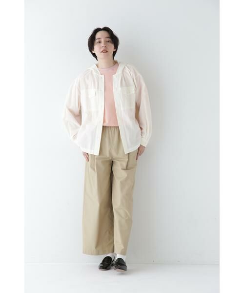 human woman / ヒューマンウーマン カットソー | ◆ミニ裏毛ロゴトレーナー | 詳細4