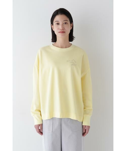 human woman / ヒューマンウーマン カットソー | ◆ミニ裏毛ロゴトレーナー | 詳細10