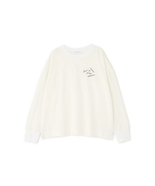 human woman / ヒューマンウーマン カットソー | ◆ミニ裏毛ロゴトレーナー | 詳細13