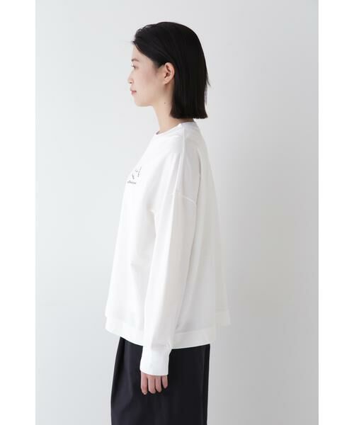 human woman / ヒューマンウーマン カットソー | ◆ミニ裏毛ロゴトレーナー | 詳細18