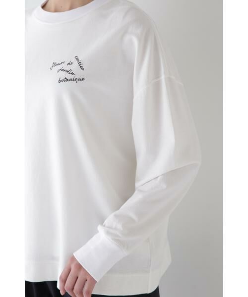 human woman / ヒューマンウーマン カットソー | ◆ミニ裏毛ロゴトレーナー | 詳細21