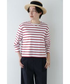 human woman / ヒューマンウーマン カットソー | ◆ハイゲージボーダープルオーバー