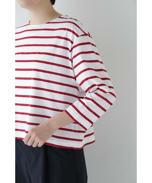 human woman / ヒューマンウーマン カットソー | ◆ハイゲージボーダープルオーバー | 詳細21