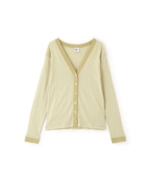 human woman / ヒューマンウーマン カットソー | ◆パネルリブＶネックカーディガン | 詳細6