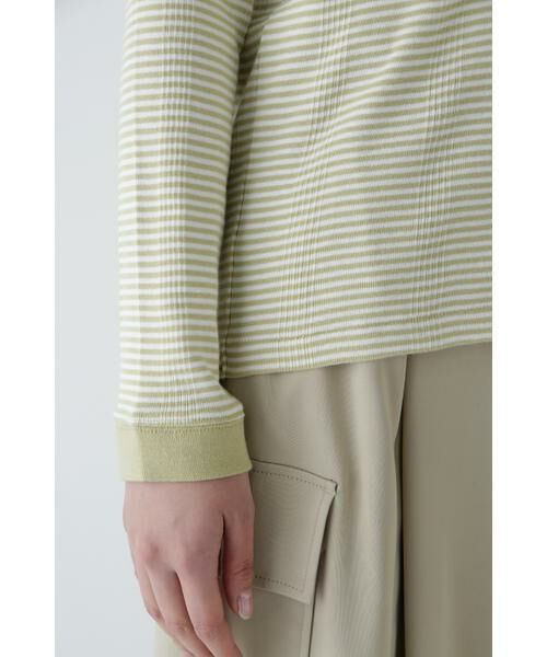 human woman / ヒューマンウーマン カットソー | ◆パネルリブＶネックカーディガン | 詳細13