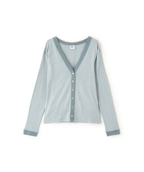 human woman / ヒューマンウーマン カットソー | ◆パネルリブＶネックカーディガン | 詳細15
