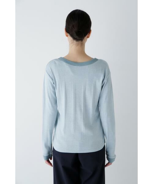 human woman / ヒューマンウーマン カットソー | ◆パネルリブＶネックカーディガン | 詳細19