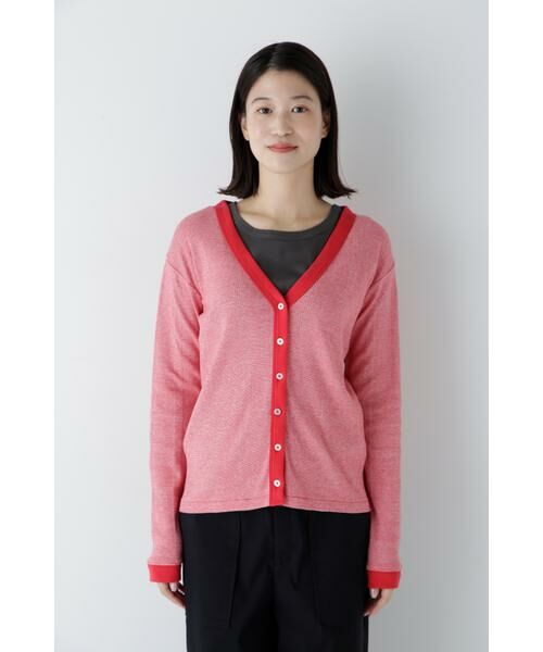 human woman / ヒューマンウーマン カットソー | ◆パネルリブＶネックカーディガン | 詳細23