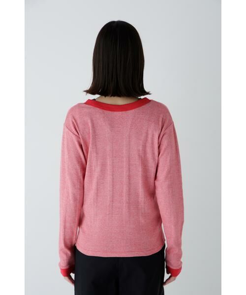 human woman / ヒューマンウーマン カットソー | ◆パネルリブＶネックカーディガン | 詳細24