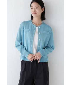 セール】 【ウォッシャブル】ラメメッシュオープンカラー