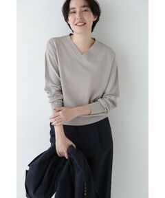 ヒューマンウーマン ニット セーター 長袖 ウール100% ブランド トップス レディース Mサイズ ネイビー HUMAN WOMAN HUMAN WOMAN - ヒューマンウーマン ニット セーター 長袖 ウール