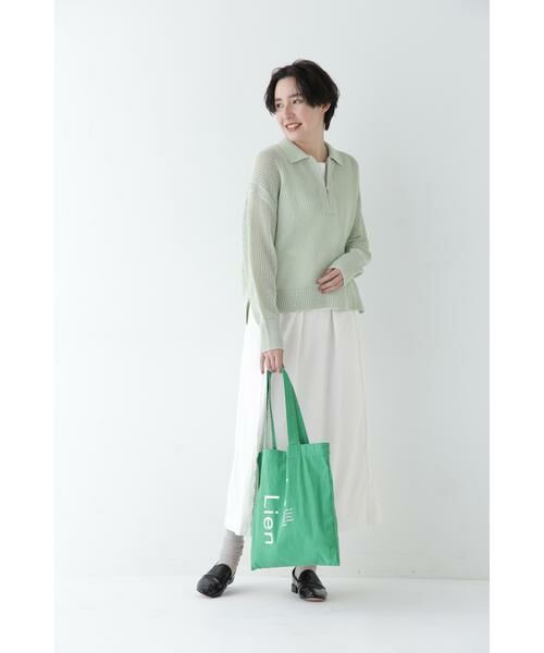 human woman / ヒューマンウーマン ニット・セーター | ◆テープヤーンメッシュスキッパープルオーバー | 詳細3