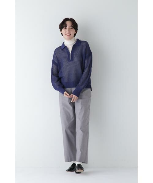 human woman / ヒューマンウーマン ニット・セーター | ◆テープヤーンメッシュスキッパープルオーバー | 詳細13