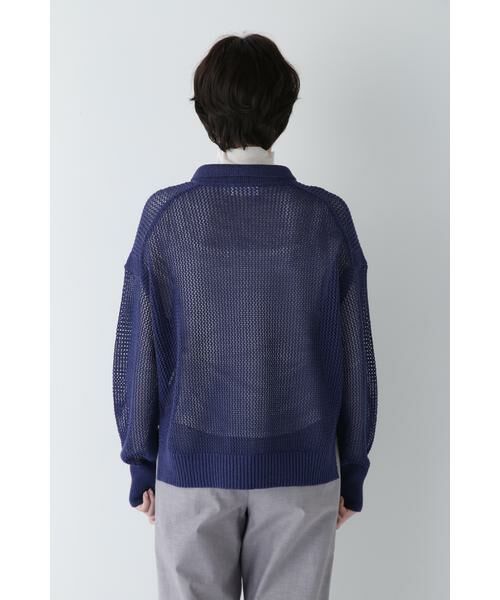 human woman / ヒューマンウーマン ニット・セーター | ◆テープヤーンメッシュスキッパープルオーバー | 詳細16