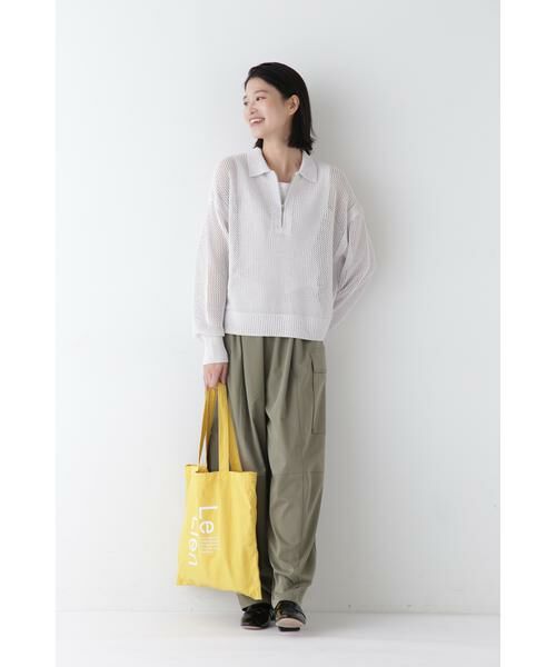 human woman / ヒューマンウーマン ニット・セーター | ◆テープヤーンメッシュスキッパープルオーバー | 詳細20