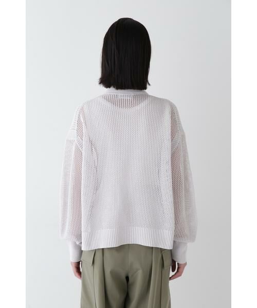 human woman / ヒューマンウーマン ニット・セーター | ◆テープヤーンメッシュスキッパープルオーバー | 詳細22