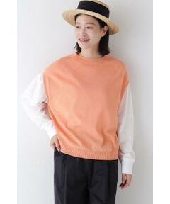 human woman / ヒューマンウーマン ニット・セーター | ◆ハイゲージクルーネックニットベスト