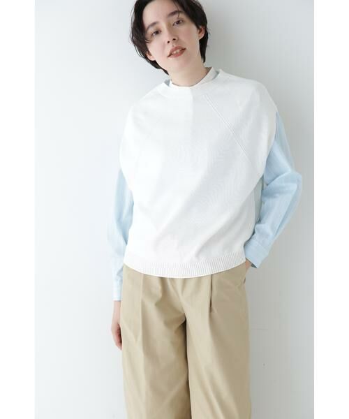 human woman / ヒューマンウーマン ニット・セーター | ◆ハイゲージクルーネックニットベスト | 詳細8