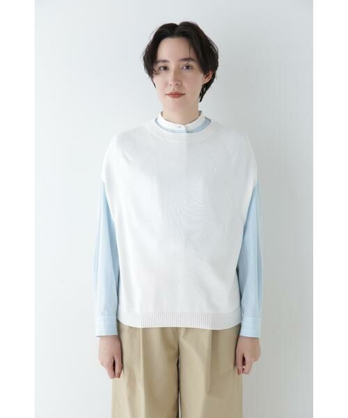 human woman / ヒューマンウーマン ニット・セーター | ◆ハイゲージクルーネックニットベスト | 詳細11