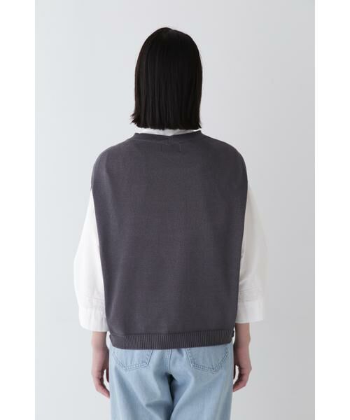 human woman / ヒューマンウーマン ニット・セーター | ◆ハイゲージクルーネックニットベスト | 詳細18