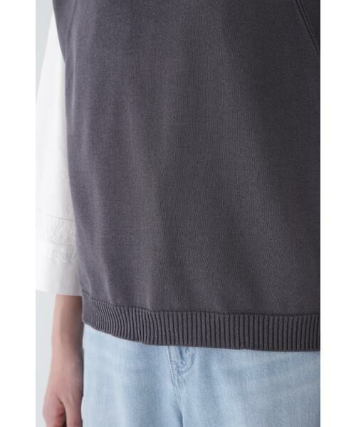 human woman / ヒューマンウーマン ニット・セーター | ◆ハイゲージクルーネックニットベスト | 詳細21