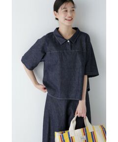 human woman / ヒューマンウーマン シャツ・ブラウス | ◆ライトオンスデニムブラウス