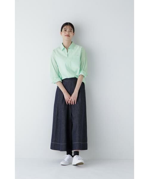 human woman / ヒューマンウーマン シャツ・ブラウス | ◆エアリーコットンスキッパープルオーバー | 詳細2