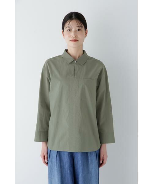 human woman / ヒューマンウーマン シャツ・ブラウス | ◆エアリーコットンスキッパープルオーバー | 詳細21