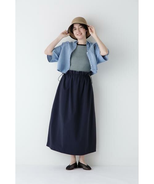 human woman / ヒューマンウーマン スカート | ◆ナイロンストレッチギャザースカート | 詳細3