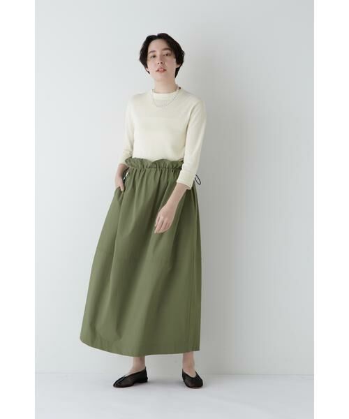 human woman / ヒューマンウーマン スカート | ◆ナイロンストレッチギャザースカート | 詳細9