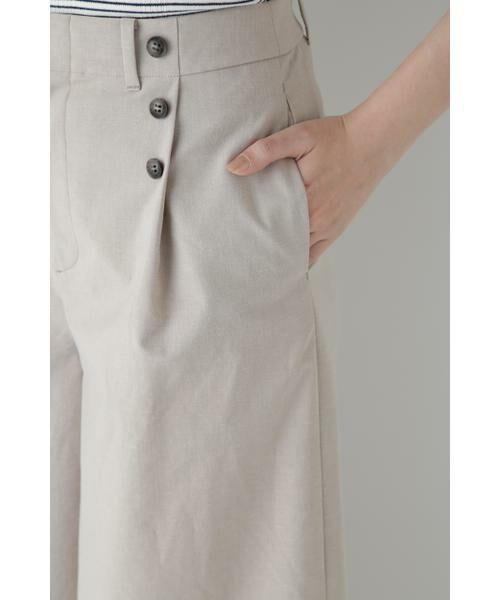 human woman / ヒューマンウーマン パンツ | ◆コットンポリレーヨンリネンマリンパンツ | 詳細12