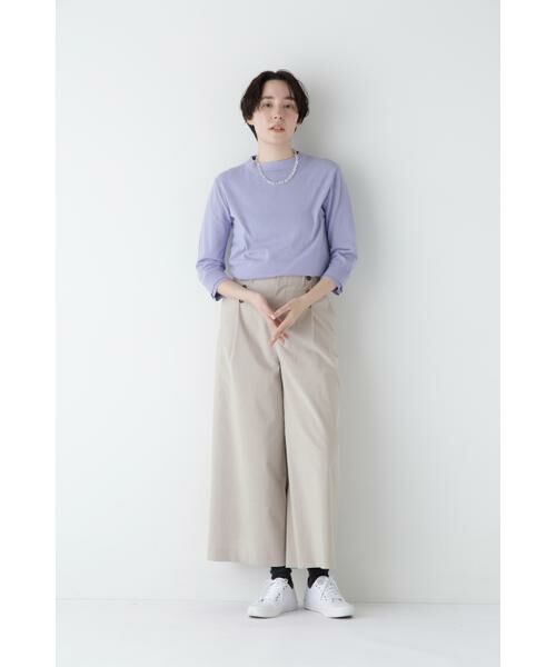 human woman / ヒューマンウーマン パンツ | ◆コットンポリレーヨンリネンマリンパンツ | 詳細3