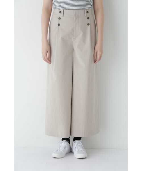 human woman / ヒューマンウーマン パンツ | ◆コットンポリレーヨンリネンマリンパンツ | 詳細8