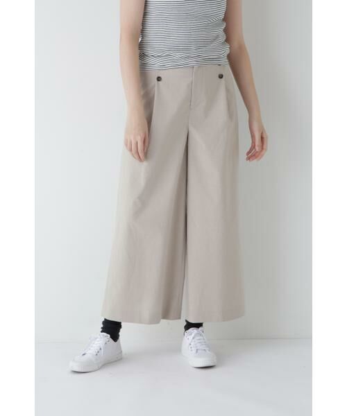 human woman/ヒューマンウーマン ◆コットンポリレーヨンリネンマリンパンツ グレージュ2 SS human woman/ヒューマンウーマン ◆コットンポリレーヨンリネンマリンパンツ グレージュ2 SS