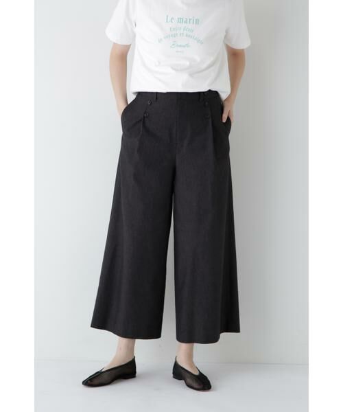 human woman / ヒューマンウーマン パンツ | ◆コットンポリレーヨンリネンマリンパンツ | 詳細17