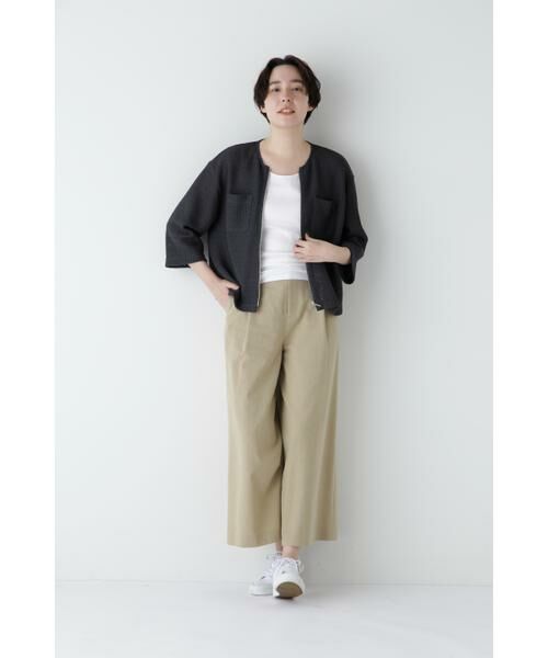 human woman / ヒューマンウーマン パンツ | ◆コットンポリレーヨンリネンマリンパンツ | 詳細28