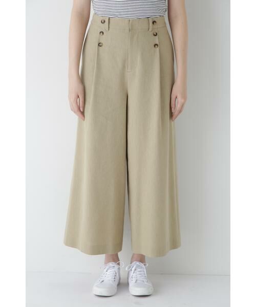 human woman / ヒューマンウーマン パンツ | ◆コットンポリレーヨンリネンマリンパンツ | 詳細30