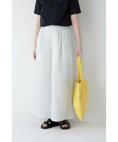 human woman / ヒューマンウーマン パンツ | ◆エアリーコットンタックワイドパンツ