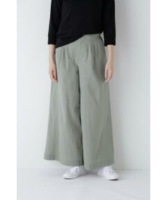 human woman / ヒューマンウーマン パンツ | ◆エアリーコットンタックワイドパンツ