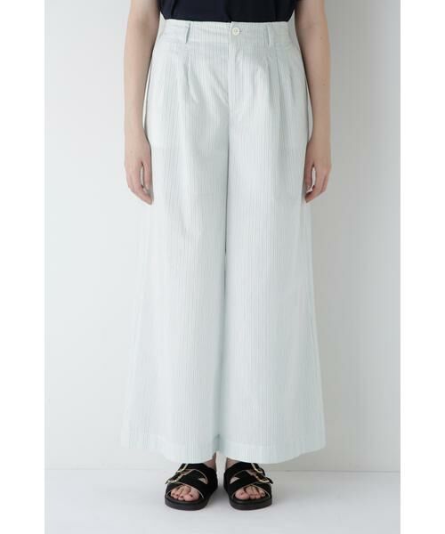 human woman / ヒューマンウーマン パンツ | ◆エアリーコットンタックワイドパンツ | 詳細5