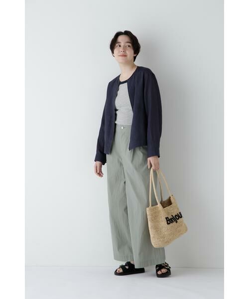 human woman / ヒューマンウーマン パンツ | ◆エアリーコットンタックワイドパンツ | 詳細17